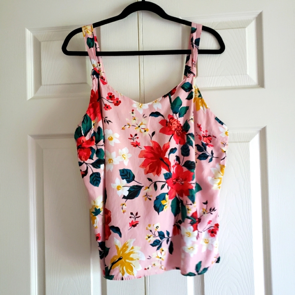 Baby Pink XL Old Navy Sleeveless (Tank) Blouse